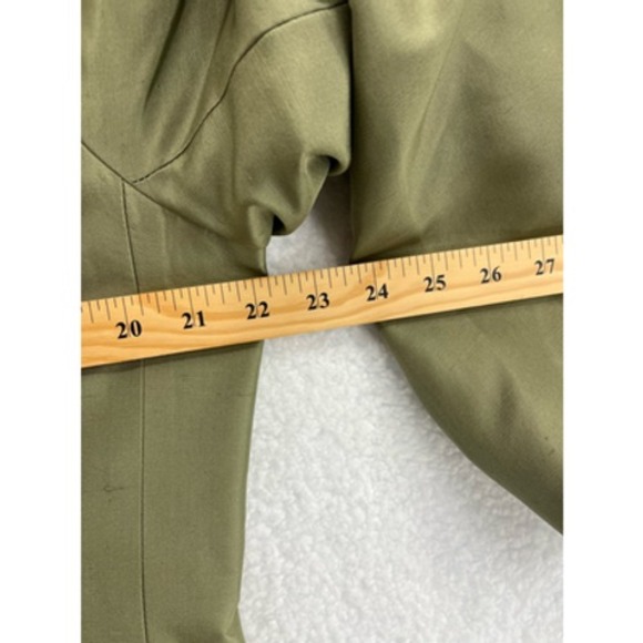 Judith Hart Collection Womens Suit Jacket Blazer Green 100% Silk Notch Lapel 14 - Picture 7 of 9